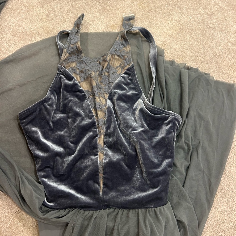 Velvet Lace Dance Costume AS ballet or jazz